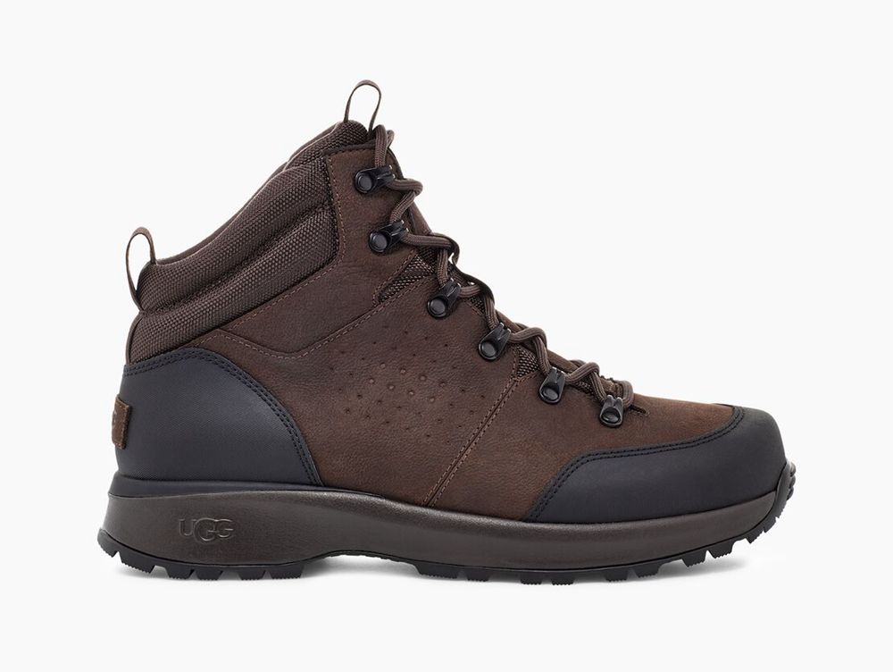 Ugg Weather Boot Mens - Ugg Emmett Mid Brown - 142CVWQBP